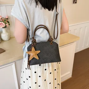 Koreanische Nische Design Handtasche für Damen, stilvolle große einfache Umhängetasche