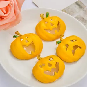 Halloween pumpkin brooch cute enamel lapel pin holiday clothing accessory set for kids