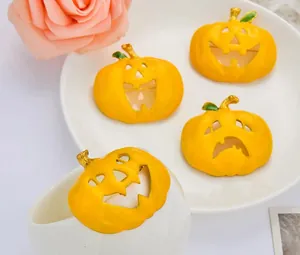 Halloween pumpkin enamel brooch set, cute cartoon alloy pin badge for holiday party decoration.