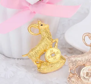 Broche zodiaque chèvre en alliage style coréen mode vêtements accessoires bijoux chic