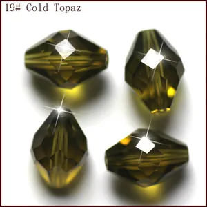 Cuentas de cristal K9 facetadas forma de rombo largo componentes de joyería gema