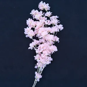 Kunstmatige roze kersenbloesem tak neppe bloemen voor bruiloft thuis feest decoratie