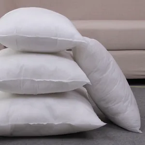 Juego de cuatro rellenos de cojín cuadrados blancos de alta elasticidad para sofá