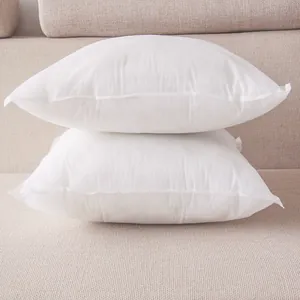 Rellenos de cojín blancos cuadrados de alta elasticidad para sofá o coche, set de 2