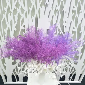 Artificial Fog Pine Grass Simulation Flower Branch Wedding Background Home Decor Plastic Fake Plant Floral Arrangement