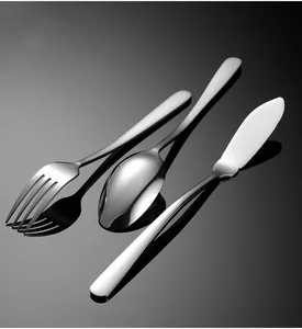 Set di posate in acciaio inossidabile coltello forchetta cucchiaio cucina moderna