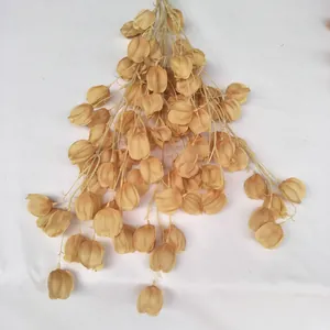 Detailed shot of artificial lantern fruit flower branch, perfect for wedding and home decor.