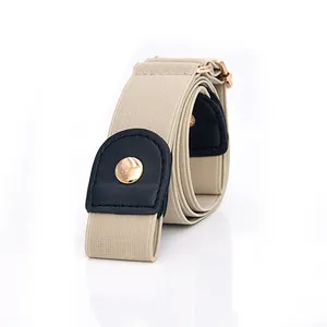 Elastic invisible belt detail view, buckle-free design, comfortable stretch strap.