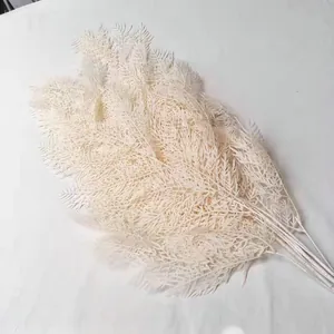 Rama de helecho blanco artificial vid para decoración de bodas hogar, planta artificial elegante.