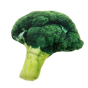 Juguete para mascotas con forma de brócoli, peluche de lona resistente a mordeduras para perros.