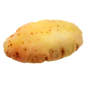 Juguete de peluche para mascotas con forma de patata, diseño realista, lona resistente.