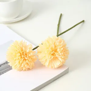 Künstliche Chrysantheme Seidenblume Heimdeko Tischaufsatz Fotografie Requisite gelb