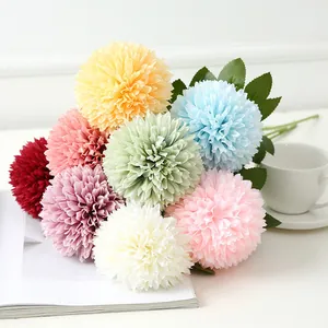 Künstliche Chrysanthemen Ball Blumen Bouquet Seidenblumen für Heim Deko Hochzeit Party.