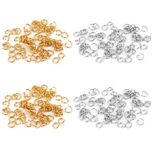 Gold silver stainless steel jump rings open jump rings DIY jewelry making craft supplies