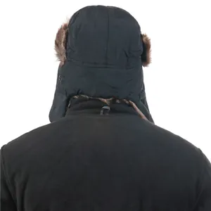 Winter warme traphoed winddichte ushanka hoed met oorkleppen voor koude buitenactiviteiten