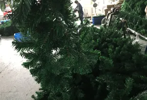 2.7m PVC ghirlanda di Natale artificiale rami di pino verdi decorazione per porte