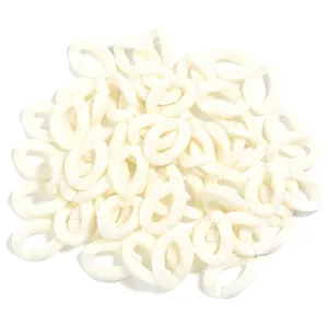 Acrylic plastic open chain links bulk pack for DIY jewelry making, keychains and bag straps.