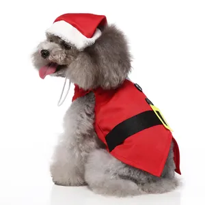 Costume de Noël pour chien tenue de Père Noël vêtements de vacances pour chiot