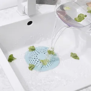 Silikon Kuechenspüle Sieb Abfluss Haarfänger Anti-Verstopfung Filter Korb Stopfen