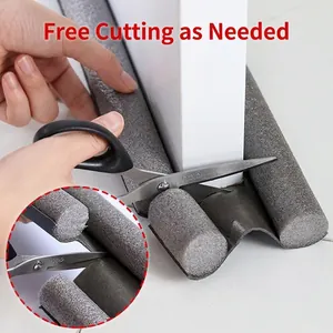 Door Bottom Seal Strip Twin Draft Guard Soundproof Dustproof Weather Stripping Under Door Blocker Home Hardware Accessory Grey
