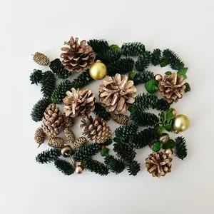 Kerst dennenappel materiaal pakket DIY decoratie set vakantie fotografie rekwisieten