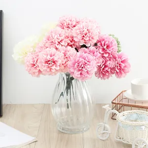 Artificial Silk Flower Chrysanthemum Bride Bouquet European Style Home Decor Wedding Floral Arrangement Fake Flower