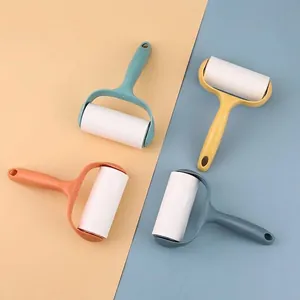Rouleau antipeluches déchirable pour poils d'animaux et vêtements en quatre couleurs