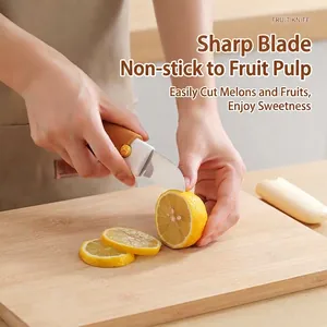 Multifunctional fruit knife with sharp stainless steel blade and ergonomic handle