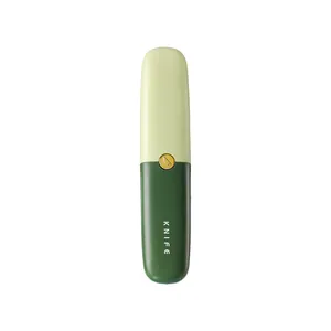 Portable 2-in-1 multifunctional fruit peeler and paring knife with green minimalist shell