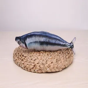Catnip fish plush toy interactive kitten chew toy pet supply funny teaser toy for cats
