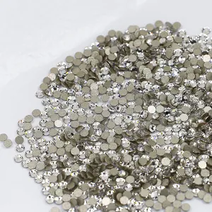 Flache Nagel-Strasssteine, klare Glaskristalldiamanten fuer DIY Handwerk Deko Pack