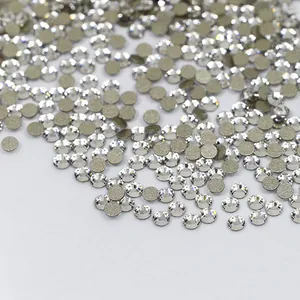 Strass in vetro a dorso piatto trasparente per nail art e decorazione fai da te set.