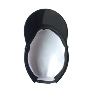 Schwarze Flach-Top Matrosenmütze Herren Marine Kapitän Hut Sonnenschutz Männer Kappe.