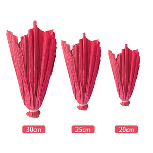 Colorful 3D crepe paper flowers for wedding and party decoration, 30cm, 25cm, 20cm sizes.