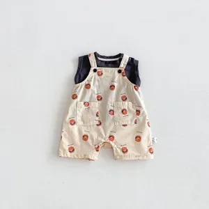 Summer baby romper sleeveless cute cartoon jumpsuit infant toddler casual clothes wear