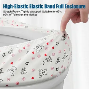 Disposable Non-woven Toilet Seat Cover Waterproof Potty Covers For Travel Business Trip Public Bathroom Wrapped Style