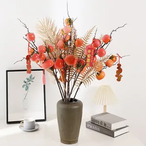 Artificial Fruit Branch Fake Foam Plant Pastoral Style Home Hotel Restaurant Decor Simulation Floral Stem Decoration