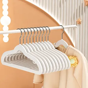 Plastic Clothes Hangers Non Slip Kids And Adult Hangers Wet And Dry Dual Use Space Saving Wardrobe Storage Hanger