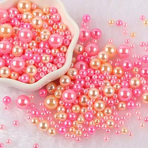 Perle di imitazione colorate miste 3-10mm per la creazione di gioielli fai da te decor