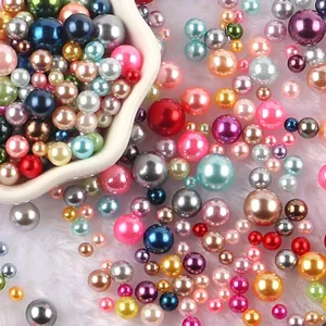 Perle di plastica finte perle colorate 3-10mm misthe per artigianato fai da te riempimento decoro