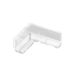 Transparent L-shaped soft furniture corner protector for table and window safety