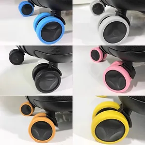 Housses de protection en silicone pour roues de valise voyage silencieuses anti-usure