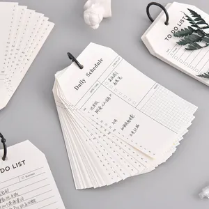Bloc de notas creativo con anillas para la planificación diaria y lista de tareas