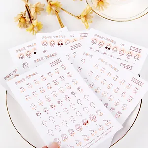 Cute Korean Face-Today facial expression stickers for diary and journal decoration