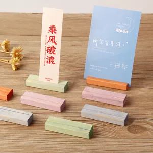 Minimalistischer Kartenhalter Aus Massivholz Kiefernholz Visitenkarten Postkarten Ständer Kalender Memo Clip Schreibtisch Deko