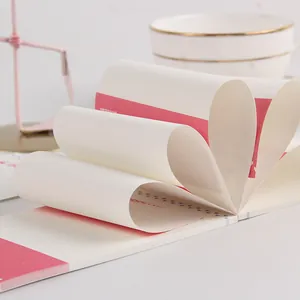 Minimalist tearable memo pad for daily messages and notes in soft pink and white