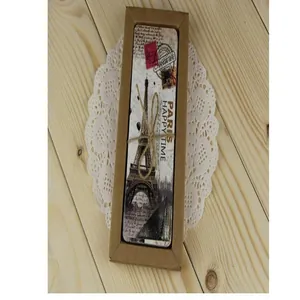 Set of 30 vintage Paris Eiffel Tower bookmarks in a creative cardboard gift box