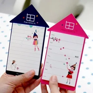 Note Adesive Carine A Forma Di Casa Blocco Note Stile Coreano Cancelleria Creativa Carta Blocco Note Per Ufficio E Scuola