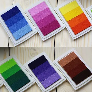 Set mit Verlaufsstempelkissen für Fingerabdruckmalerei und Hochzeitsstempel