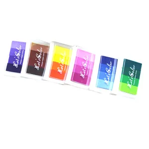 Set mit 6 lebendigen Regenbogen-Stempelkissen für Hochzeitsgästebuch und DIY-Bastelarbeiten